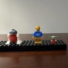 LEGO Star Wars Minifigure Lot of 3 R2-D2 C-3PO Grogu The Mandalorian