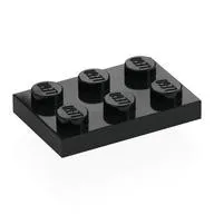 LEGO Part 3021 - Black Plate 2 x 3