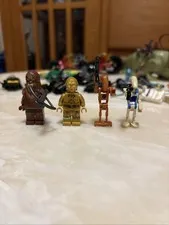 LEGO Wookiee SW0713 C-3PO SW0700 Battle Droid SW0467 & SW0360 Bundle