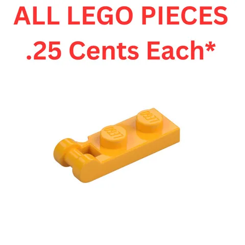 LEGO Plate 1x2 with End Bar Handle Bright Light Orange 60478 Genuine LEGO Parts
