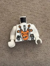 Lego Minifigure Figure White Torso Mars Mission Space 973pb0435c01