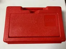 Vintage 1980's Small Red LEGO Plastic Storage Box Case 11"x7” 