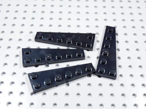LEGO Lot of 4 Black 6x2 Wing Plates BF