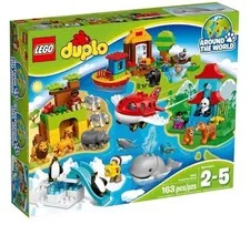 LEGO DUPLO 10805 Around the World USED 100% COMPLETE Setw/ All Figures & Animals