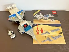 VINTAGE LEGO SPACE 6929 STARFLEET VOYAGER 60% COMPLETE w/  MANUAL & MOON BUGGY
