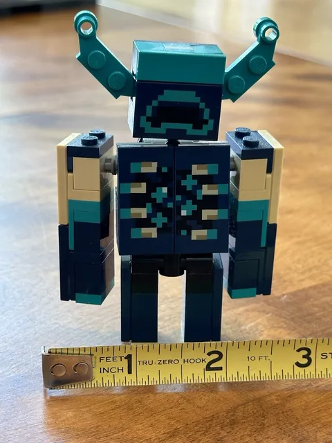 Lego Minecraft Warden Minifigure From Set 21246 The Deep Dark Battle