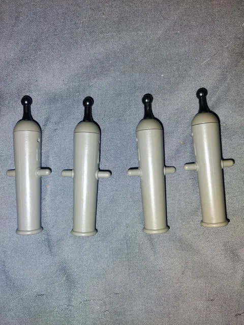 LEGO Part CANNON  LOT of 4 Gray Black