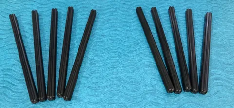 LEGO PART 3737 TECHNIC AXLE 10L 10 PIECES (BLACK)