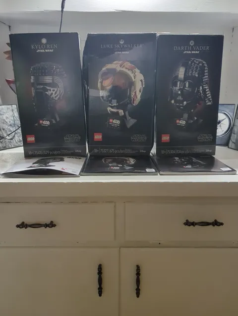 Lego Star Wars Helmets *Boxes And Instruction Manuals Only** No Legos Vader Luke