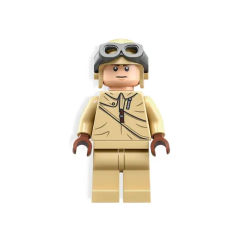 LEGO Indiana Jones Fighter Pilot Minifigure iaj048 Authentic New