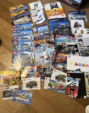 HUGE LEGO (57) MANUALS ONLY LOT WITH FREE SHIPPING