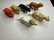 Lego Animal Big Cat Large Lot Of 6 All Unique Panther Sabertooth Leopard Tiger
