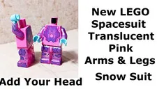 New LEGO Ski Suit Space Suit Torso Matching Legs Printed Girl Boy PINK Purple