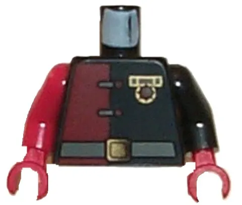 Lego ALPHA TEAM Ogel Minion COMMANDER Minifig TORSO Black/Red Shirt Medal D815