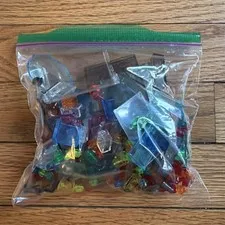 LEGO Brick Plate Pieces Bulk Lot Translucent 5 oz