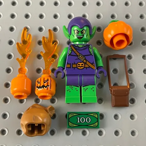 LEGO Green Goblin Minifigure - Marvel Comics Villain Spider-Man 10687