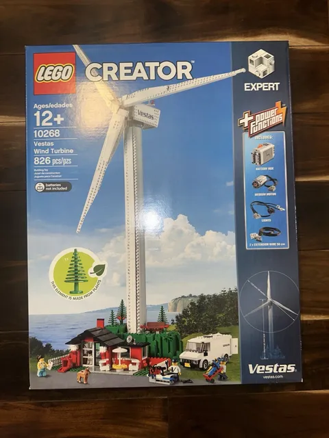 LEGO CREATOR: Vestas Wind Turbine (10268)- Brand New In Factory Sealed Box