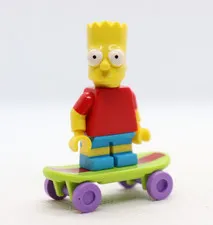 Bart Simpson Slingshot CMF 1 Skateboard Simpsons LEGO® Minifigure Figure