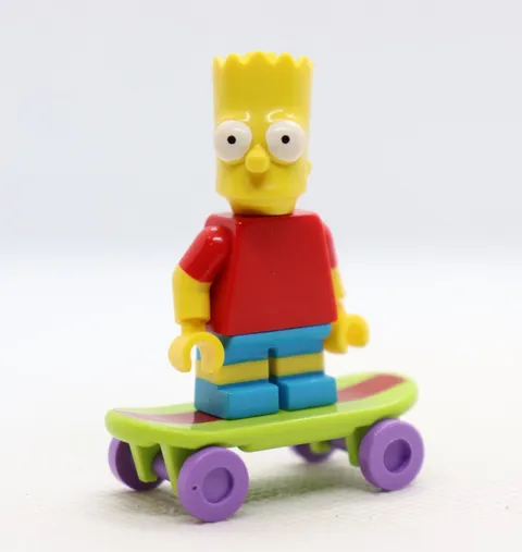 Bart Simpson Slingshot CMF 1 Skateboard Simpsons LEGO® Minifigure Figure