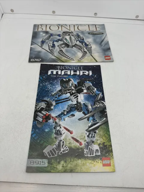 Lego Manual Only Bionicle 8747 8915 Lot Visorak Toa Matoro Lot 2