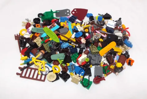 Lego Minifigs Minifigures & People Accessories, Lot of 280 pc Genuine, Sanitized