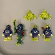 LEGO Ninjago Minifigure Lot w/ Neon Green Ghost Heads
