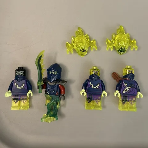 LEGO Ninjago Minifigure Lot w/ Neon Green Ghost Heads