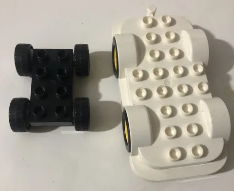 Lego Duplo Lot Of 2 Automobile Car Pieces Parts Pictured