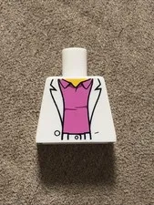 Lego White Torso Sport Jacket Dark Pink Polo Shirt