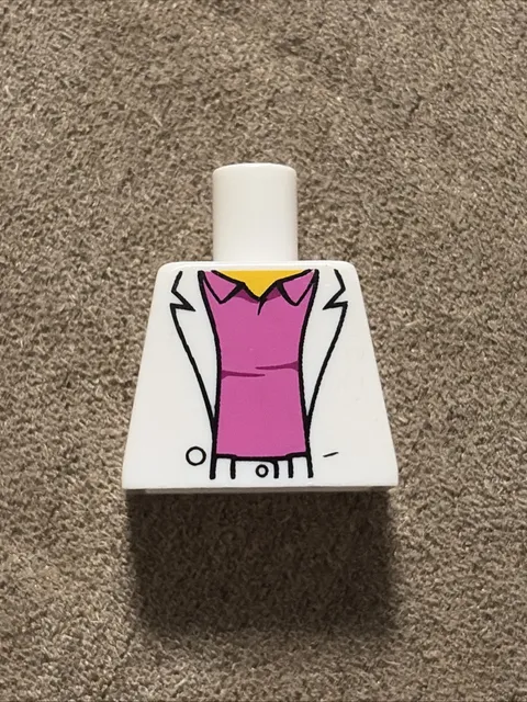 Lego White Torso Sport Jacket Dark Pink Polo Shirt