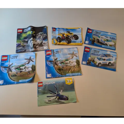 LEGO Instruction Manuals Lot City Creator Galaxy Squad 60021 7498 31088 70704