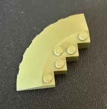 Lego 95188 Slope Brick Olive Green Replacement Part Piece