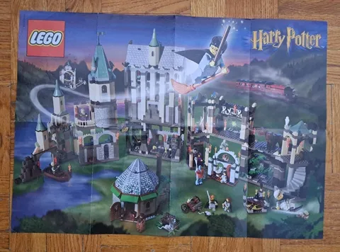 LEGO Harry Potter Hogwarts Castle Promo Poster Insert Catalog PS2 Game Boy 4709