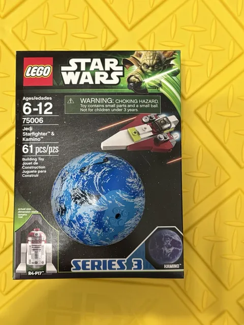 LEGO Star Wars 75006 Jedi Starfighter & Kamino Series 3 61 pcs R4-P17 6-12