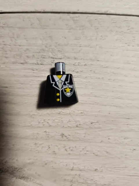 Vtg. 90's ~ LEGO Minifigure Torso ~ Clssic Town ~ Yellow Star Sheriff Outfit