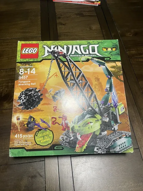 LEGO Ninjago Fangpyre Wrecking Ball 9457 Set MISSING SOME PIECES AND MINIFIG