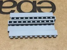 LEGO Parts - Light Bluish Gray Brick 1 x 10 - No 6111 - QTY 5