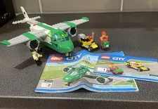 LEGO CITY: Airport Cargo Plane (60101). No Box. 2 Instructions Build Complete