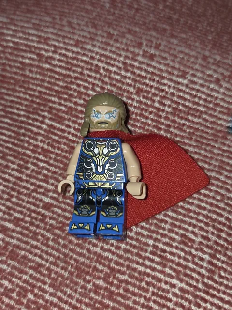 Lego Minifigure- Thor 76207 76208 Blue Suit Thor Love and Thunder Super Heroes