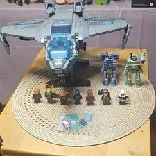 LEGO Marvel 76248 Quinjet Complete + Vintage Taskmaster + War Machine + H Drones