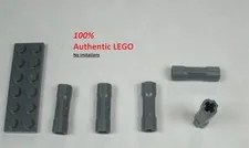 LEGO NEW Dark Stone Grey Extension with Axle Holes (5x) 6391550 Brick 42195