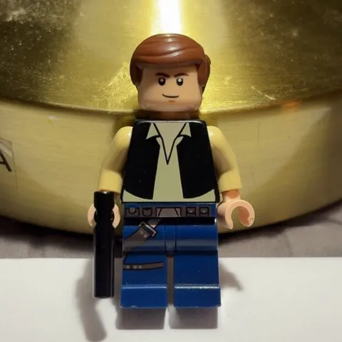 LEGO Star Wars Han Solo- Black Vest Dark Blue Legs 7965 