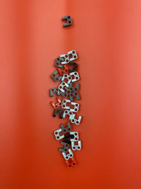37x LEGO Technic Perpendicular Axle & Pin Connector #42003 Parts