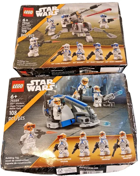 LEGO Star Wars Clone Trooper 75345 75359 501st 332nd Sealed Sets Damaged Boxes