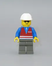 LEGO Train Employee worker City Town minifigure 4553 4533 4541