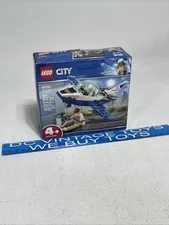 New LEGO City Sky Police Jet Patrol 60206 54 Pcs Building Kit Set Toy Age 4+