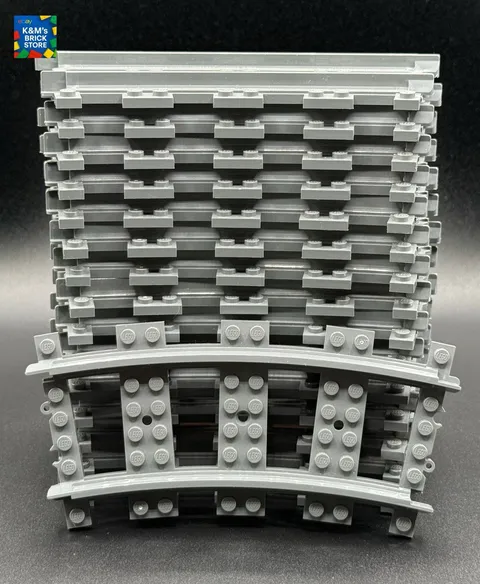 Lego Non Electric Train Track 16 Piece Lot Curved Track