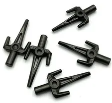Lego 5 New Black Minifigure Weapon Sai Part
