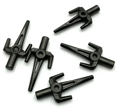 Lego 5 New Black Minifigure Weapon Sai Part