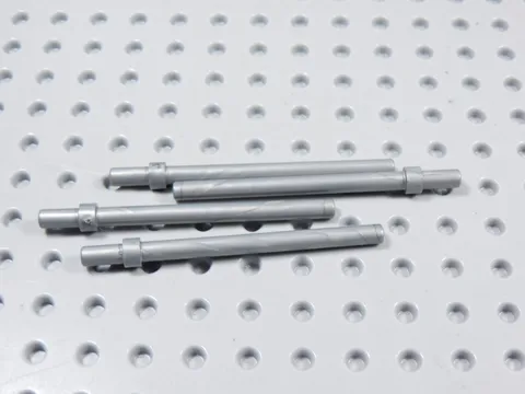 LEGO Lot of 4 Flat Silver 6L Staffs Weapon Minifig BM